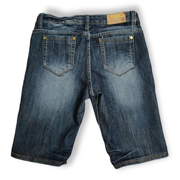 💥 COOGI AUSTRALIA DISTRESSED BLUE JEANS DENIM SHORTS SIZE 5/6 - Picture 3 of 9
